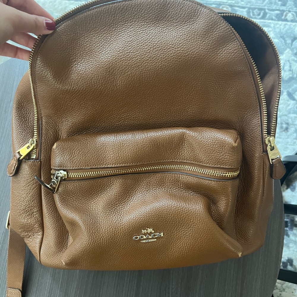Brown Coach Backpack. Mildly Used.